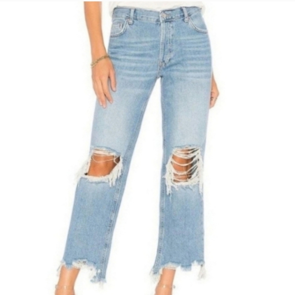 FREE PEOPLE  Maggie High Waist Size 24 - Picture 2 of 15